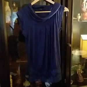 Purple top with lace